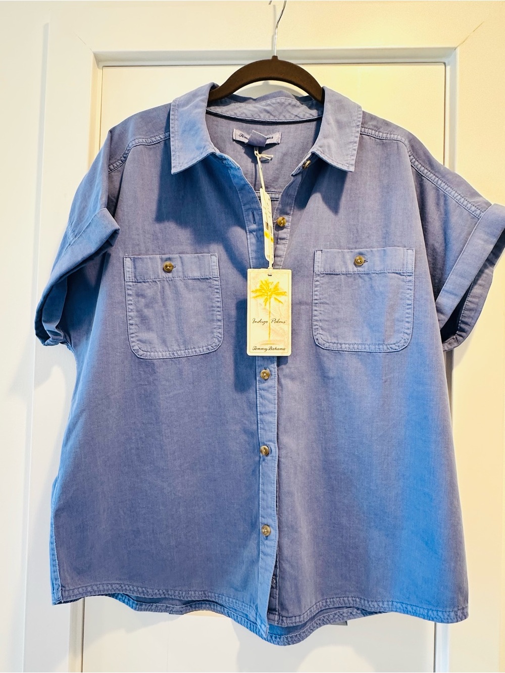 Tommy Bahama Coastal Cotton Twill Short Sleeve Button-Up Shirt
